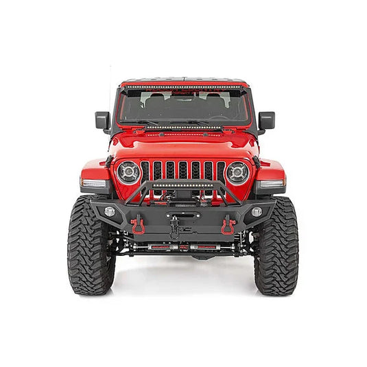 Rough Country 50 Inch LED Light Bar Upper Windshield Kit for 18-24 Jeep Wrangler JL & Gladiator JT