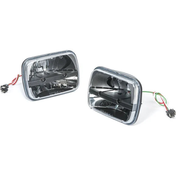 Load image into Gallery viewer, Truck-Lite 55003 5&quot; x 7&quot; Rectangle LED Headlight Kit by Rigid Industries for 84-01 Jeep Wrangler YJ, Cherokee XJ and Comanche MJ
