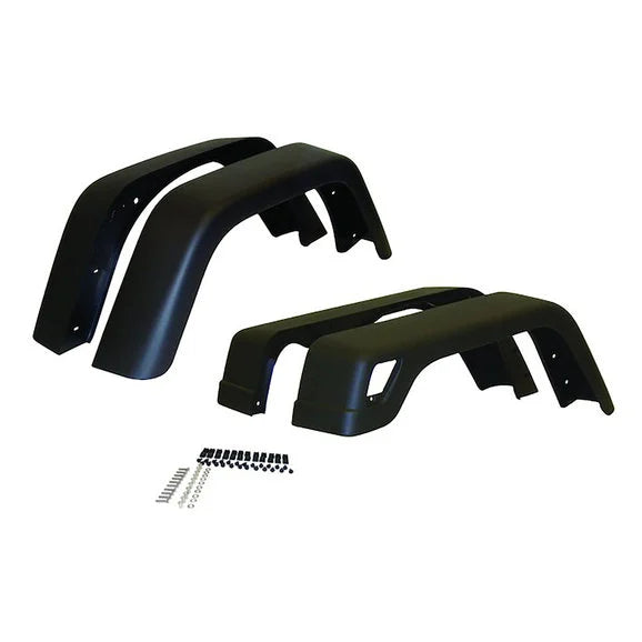 Crown Automotive 55254918K7 Extended Fender Flare Set for 97-06 Jeep Wrangler TJ & Unlimited