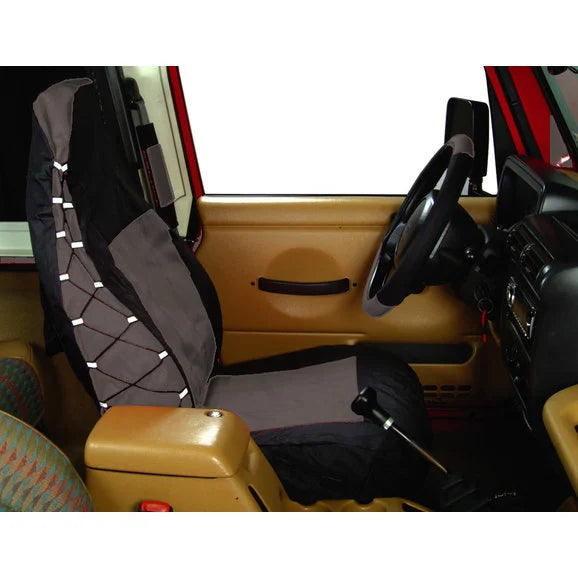 Rampage Products Polycanvas Front Seat Covers for 87-02 Jeep Wrangler YJ & TJ