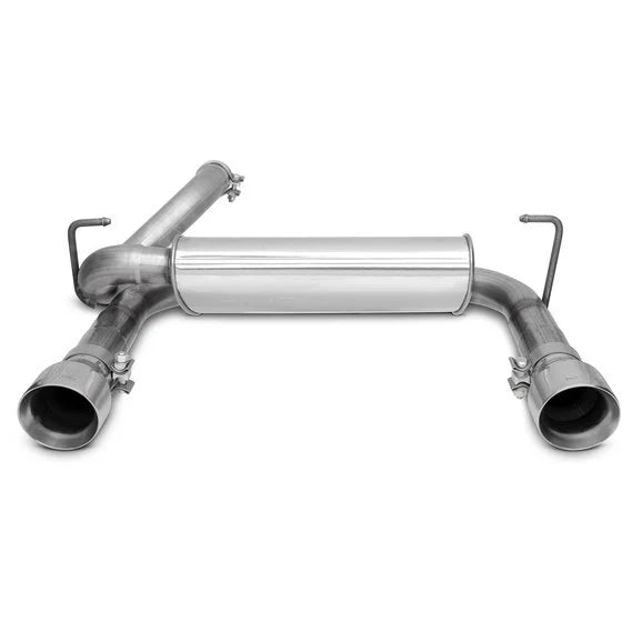 DynoMax 39536 Super Turbo Axle Back Exhaust with Dual Exit in Stainless Steel for 18-24 Jeep Wrangler JL