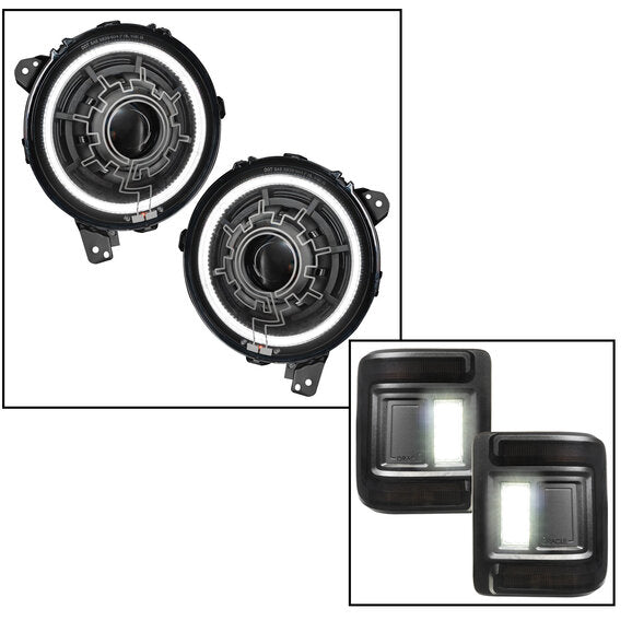 Load image into Gallery viewer, Oracle Lighting Oculus 9&quot; Bi-LED Projector Headlights for 18-24 Jeep Wrangler JL &amp; 20-24 Gladiator JT
