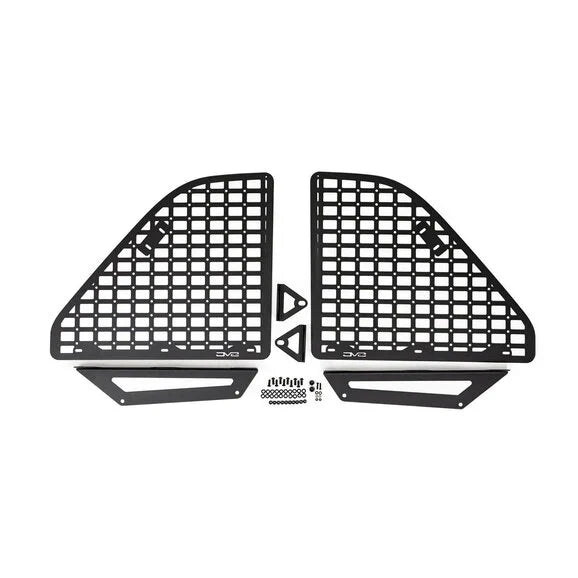 DV8 Offroad MPJL-01 Rear Window MOLLE Storage Panels for 18-24 Jeep Wrangler JL Unlimited 4-Door