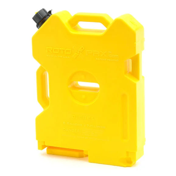 Load image into Gallery viewer, RotopaX 2 Gallon Yellow Diesel Interlocking Fuel Can
