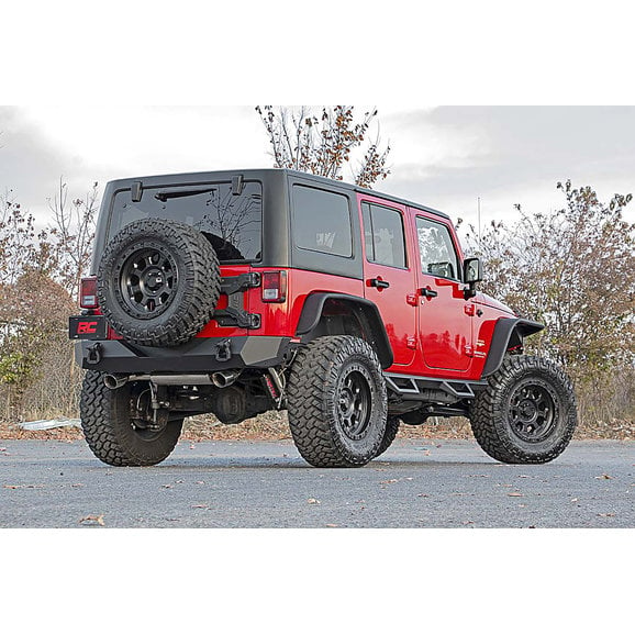 Load image into Gallery viewer, Rough Country 10523 Hinged Spare Tire Carrier Kit for 07-18 Jeep Wrangler JK
