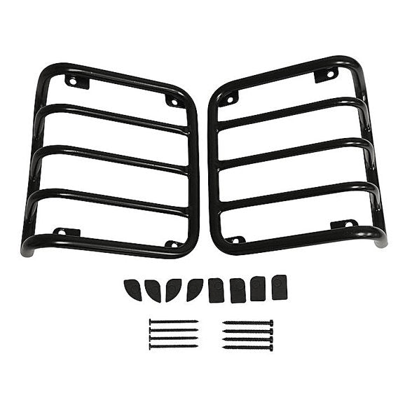 Crown Automotive RT34102 Stainless Steel Tail Light Guard Set in Black for 07-18 Jeep Wrangler JK