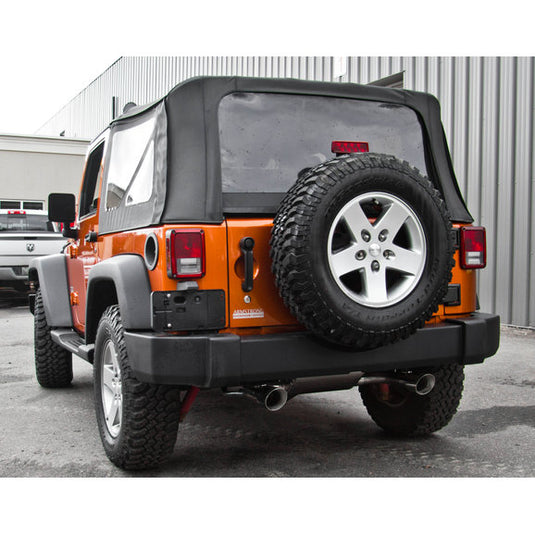 MBRP S5528AL Dual Axle Back System in Aluminum for 07-18 Jeep Wrangler & Wrangler Unlimited JK with 3.6/3.8L