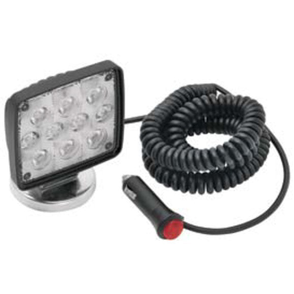 Load image into Gallery viewer, Wesbar 54209-018 Rectangular LED Worklight with 19&quot; Coiled Cord &amp; Magnetic Base
