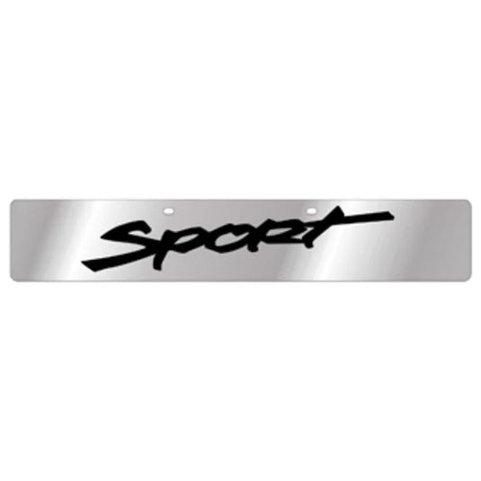 Eurosport Daytona 4444-3 Jeep Trail-Blazer License Plate with Sport Logo on Non-Glare Mirror Acrylic