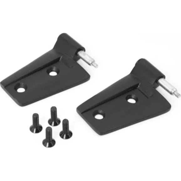 Rugged Ridge 11202.22 Passenger Side Door Hinge Set in Black Powder Coat for 07-18 Jeep Wrangler JK