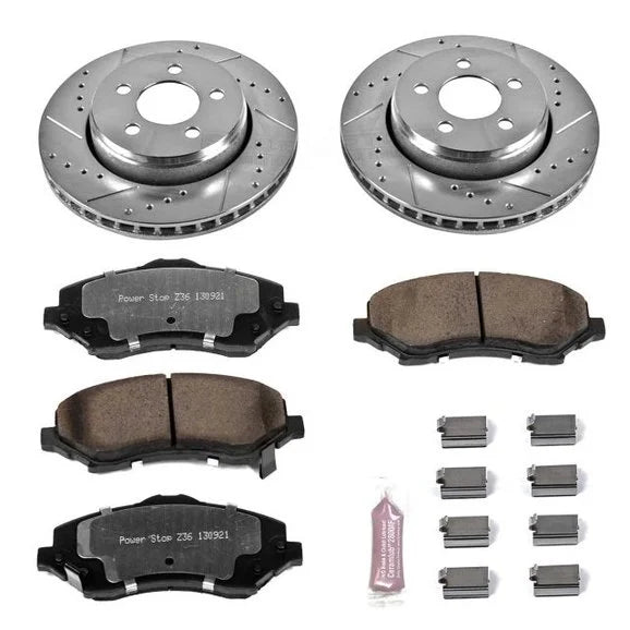 Power Stop K1631-36 Front Z36 Extreme Performance Truck & Tow Brake Kit for 08-12 Jeep Liberty KK