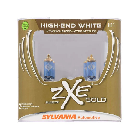 Sylvania H11SZG.PB2 #H11 SilverStar zXe Gold Halogen Headlight Bulb 2 Pack