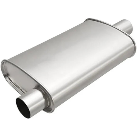 BRExhaust 100-5285 Direct-Fit Muffler for 97-00 Jeep Wrangler TJ with 2.5L and 4.0L Engines