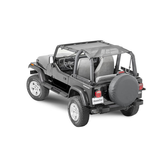 MasterTop ShadeMaker Mesh Bimini Top Plus for 92-06 Jeep Wrangler YJ & TJ