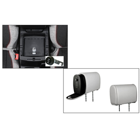 Tuffy Security Console Insert with Headrest Safe Slide for 18-24 Jeep Wrangler JL & Gladiator JT