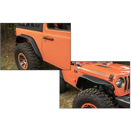 Rugged Ridge HD Steel Tube Fenders for 18-24 Jeep Wrangler JL