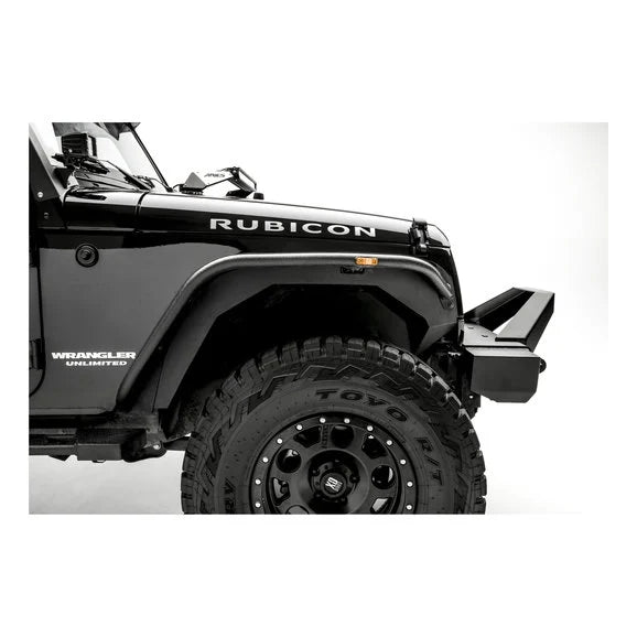 Load image into Gallery viewer, Aries 1500201 Front Fender Flares In Black Textured for 07-18 Jeep Wrangler JK
