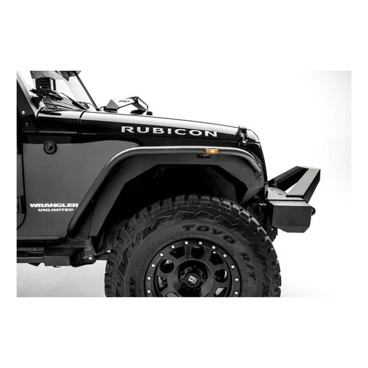 Aries 1500201 Front Fender Flares In Black Textured for 07-18 Jeep Wrangler JK