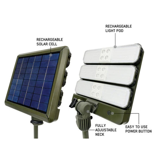 Overland Vehicle Systems 15059901 Encounter Solar Powered Camp Light