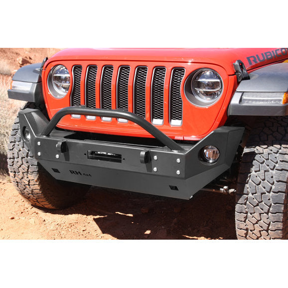 Load image into Gallery viewer, Rock Hard 4X4 Patriot Series Front Winch Bumper for 18-24 Jeep Wrangler JL &amp; Gladiator JT
