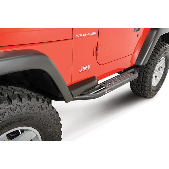 Load image into Gallery viewer, Quadratec QRC Side Armor with Step for 87-06 Jeep Wrangler YJ &amp; TJ
