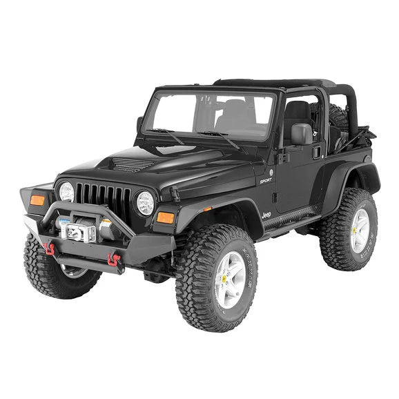 Load image into Gallery viewer, Cervini&#39;s Auto Design Ram Air Fiberglass Hood Factory Match Paint (Top &amp; Bottom) for 97-06 Jeep Wrangler TJ &amp; Unlimited
