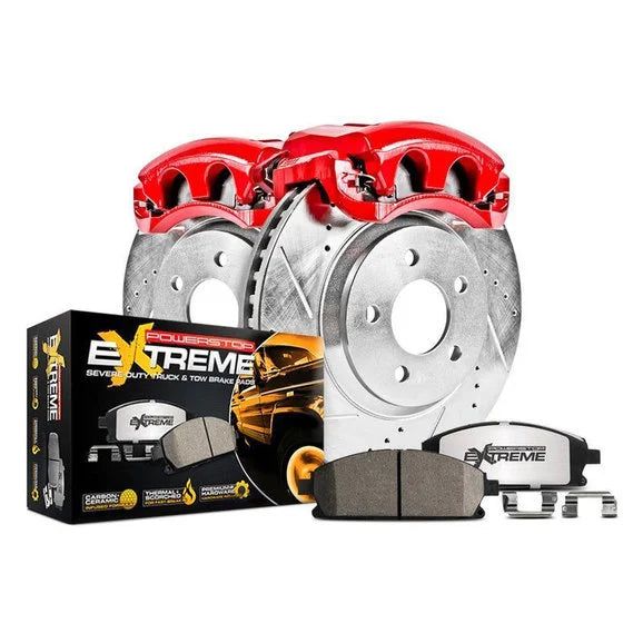 Power Stop KC6536-36 Front Z36 Extreme Performance Truck & Tow Brake Kit with Calipers for 13-15 Jeep Grand Cherokee WK2