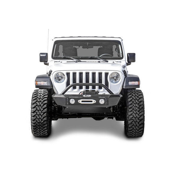 Load image into Gallery viewer, LoD Offroad Signature Series Shorty Front Bumper with Bull Bar and D-Ring Tabs for 18-24 Jeep Wrangler JL &amp; Gladiator JT
