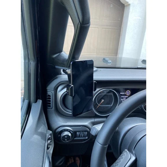 Load image into Gallery viewer, Overtread Grab Handle Phone Mount for 18-23 Jeep Wrangler JL and Gladiator JT
