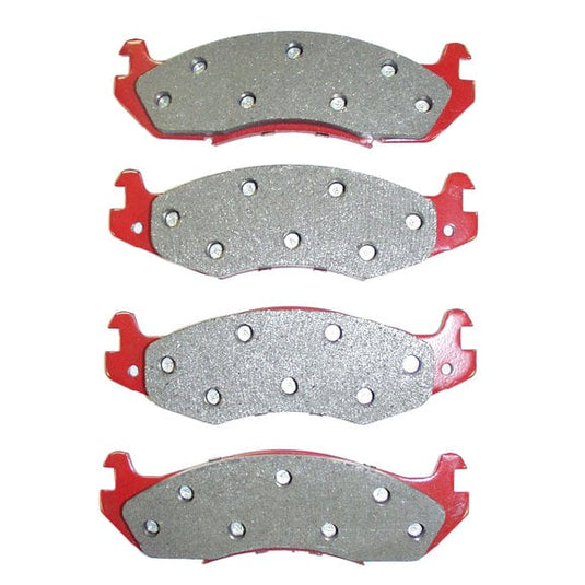 Crown Automotive 83501167TI Titanium Front Disc Brake Pad Set for 82-86 Jeep CJ Series, 84-89 Cherokee XJ & 87-89 Wrangler YJ