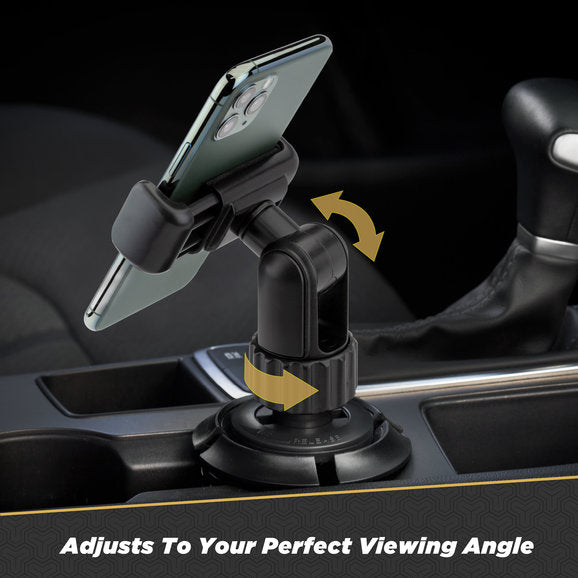 Load image into Gallery viewer, Scosche UHCUPM-SP1 QuickGrip Cup Holder Phone/GPS Mount with Adjustable Arms
