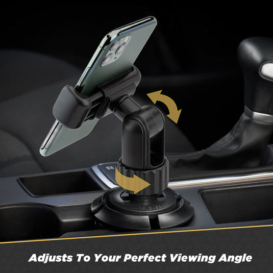 Scosche UHCUPM-SP1 QuickGrip Cup Holder Phone/GPS Mount with Adjustable Arms