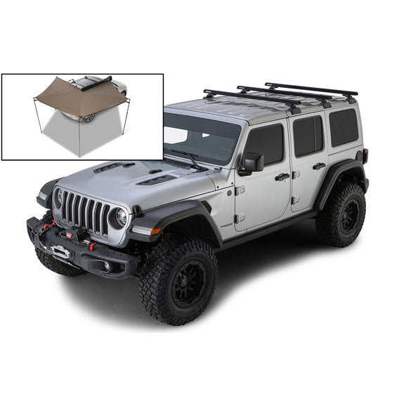 Load image into Gallery viewer, Rhino-Rack HD 59&quot; 3-Bar Backbone Roof Rack for 18-20 Jeep Wrangler JL Unlimited with Hardtop
