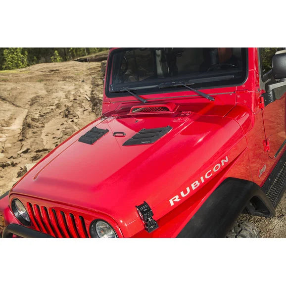 Load image into Gallery viewer, Rugged Ridge 17759.09 Performance Hood Vents for 97-18 Jeep Wrangler TJ, JK &amp; Unlimited
