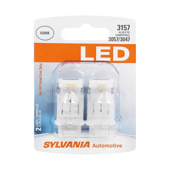 Load image into Gallery viewer, Sylvania 3157SL.BP2 #3157 White SYL LED Mini Bulb 2 Pack
