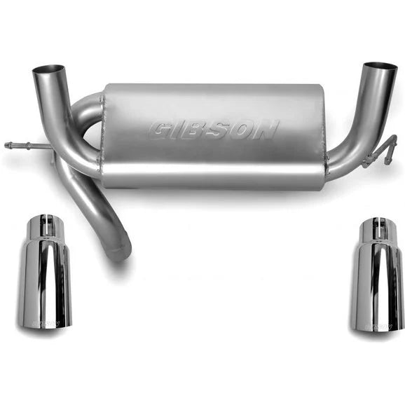 Gibson 17303 Aluminized Split Rear Exhaust for 07-18 Jeep Wrangler JK