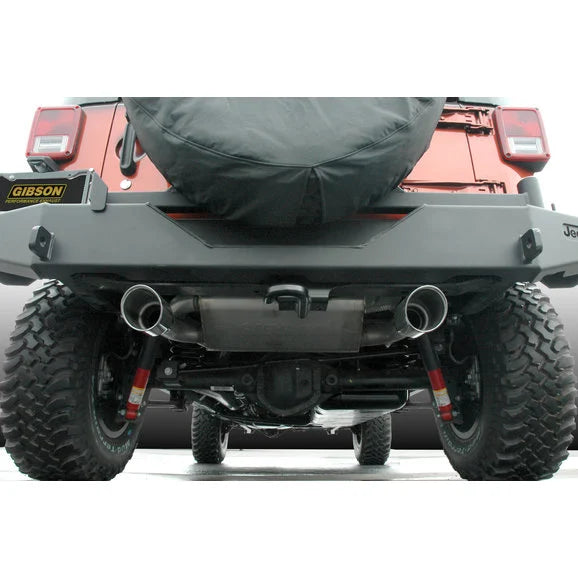 Load image into Gallery viewer, Gibson 17303 Aluminized Split Rear Exhaust for 07-18 Jeep Wrangler JK
