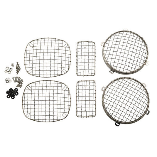 Kentrol Wire Mesh Stone Guard Set for 97-06 Jeep Wrangler TJ & Unlimited