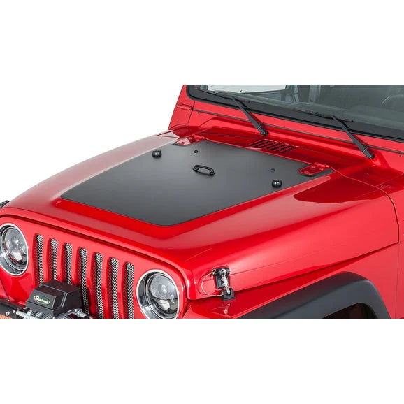 Load image into Gallery viewer, Quadratec Premium Vinyl Hood Blackout Decal for 97-06 Jeep Wrangler TJ &amp; Unlimited
