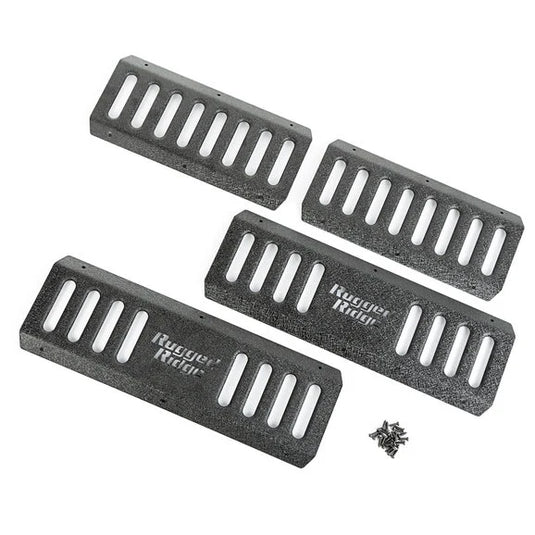 Rugged Ridge 11504.25 RRC Side Armor Guard Plates for 07-18 Jeep Wrangler Unlimited JK 4 Door