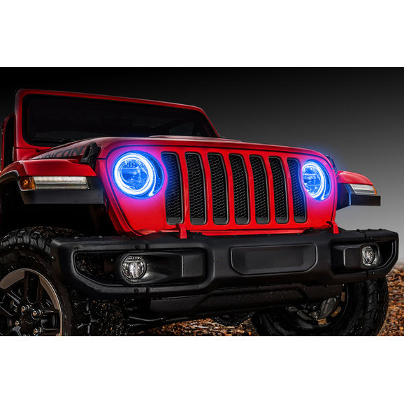 Load image into Gallery viewer, Oracle Lighting Waterproof Surface Mount LED Headlight Halo Kit for 18-20 Jeep Wrangler JL
