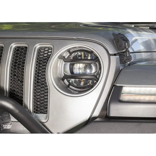 Rugged Ridge 11230.21 Elite Headlight Guards for 18-24 Jeep Wrangler JL & Gladiator JT