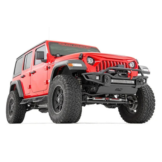 Rough Country 10647 Tubular Front Winch Bumper for 07-24 Jeep Wrangler JL, JK & Gladiator JT