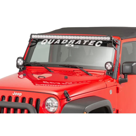 Load image into Gallery viewer, Fishbone Offroad FB21014 52&quot; Windshield Light Bar Bracket for 07-18 Jeep Wrangler JK
