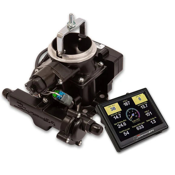 Holley 550-859 Sniper EFI BBD Carburetor in Black for 71-86 CJ Jeep Vehicles with 258c.i. 6cyl