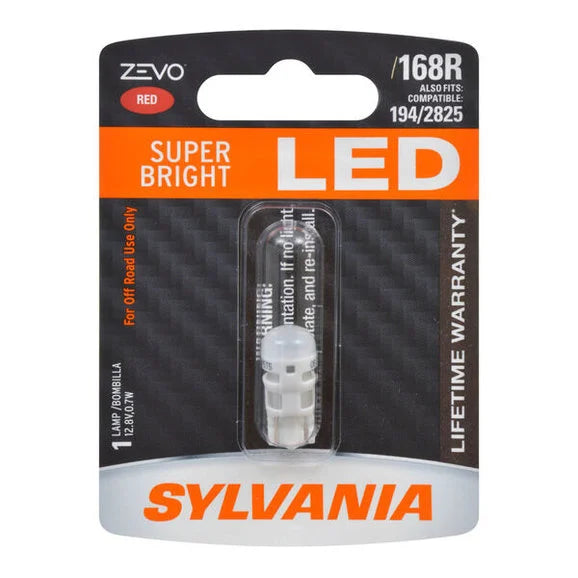 Load image into Gallery viewer, Sylvania 168RLED.BP2 #168R Red Zevo LED Mini 2 Pack
