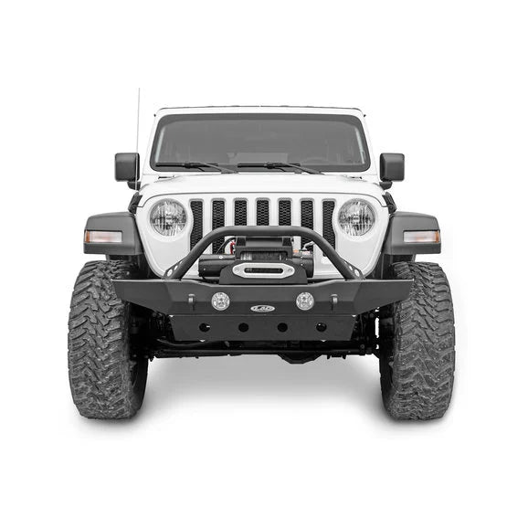 LoD Offroad JFB1813 Destroyer Series Mid-Width Front Bumper with Bull Bar for 18-24 Jeep Wrangler JL & Gladiator JT