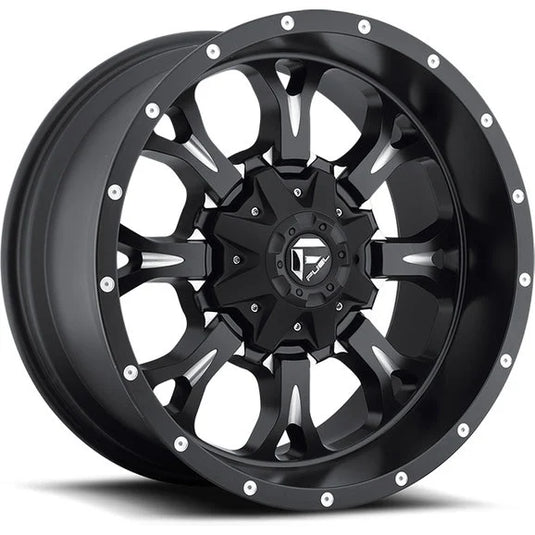 Fuel® Off-Road Krank Wheel in Black with Machined Accents for 07-24 Jeep Wrangler JL, JK & Gladiator JT