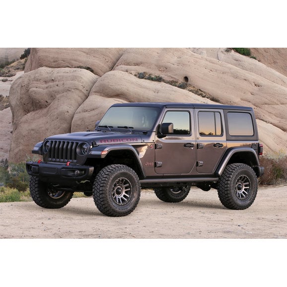 Load image into Gallery viewer, Fabtech 3&quot; Trail System Lift Kit with Dirt Logic 2.25 Remote Reservoir Shocks for 18-23 Jeep Wrangler JL Unlimited
