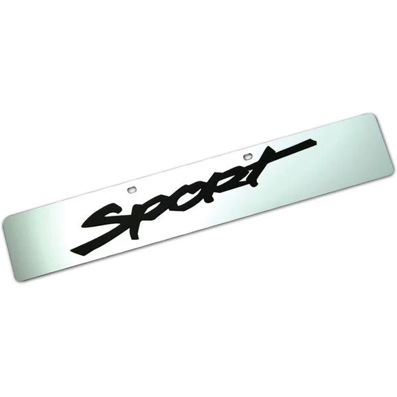 Eurosport Daytona 4444-3 Jeep Trail-Blazer License Plate with Sport Logo on Non-Glare Mirror Acrylic